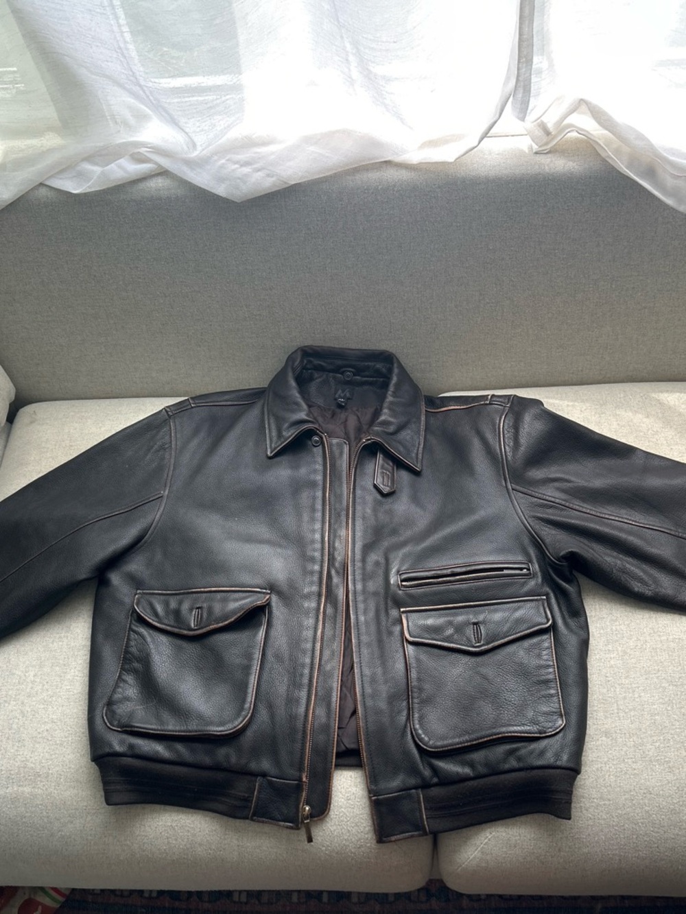 Vintage 90’s Member’s Mark Heavy Genuine Letter Jacket